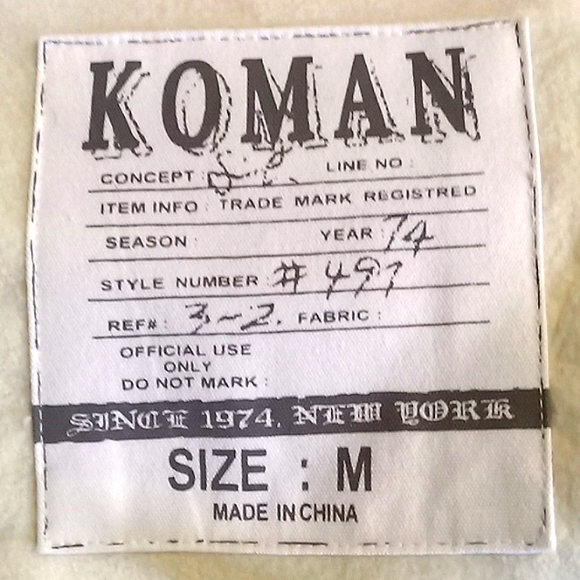 Stunning 2pc White Tracksuit with Embroidered Logo by KOMAN - Picture 15 of 16